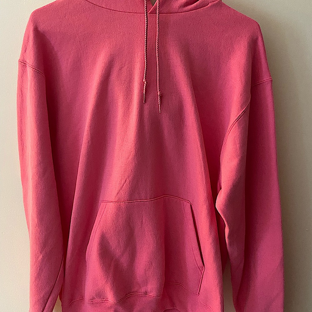 NWOT Pink Champion Hoodie Logo On Sleeve DISCOUNTED SHIPPING